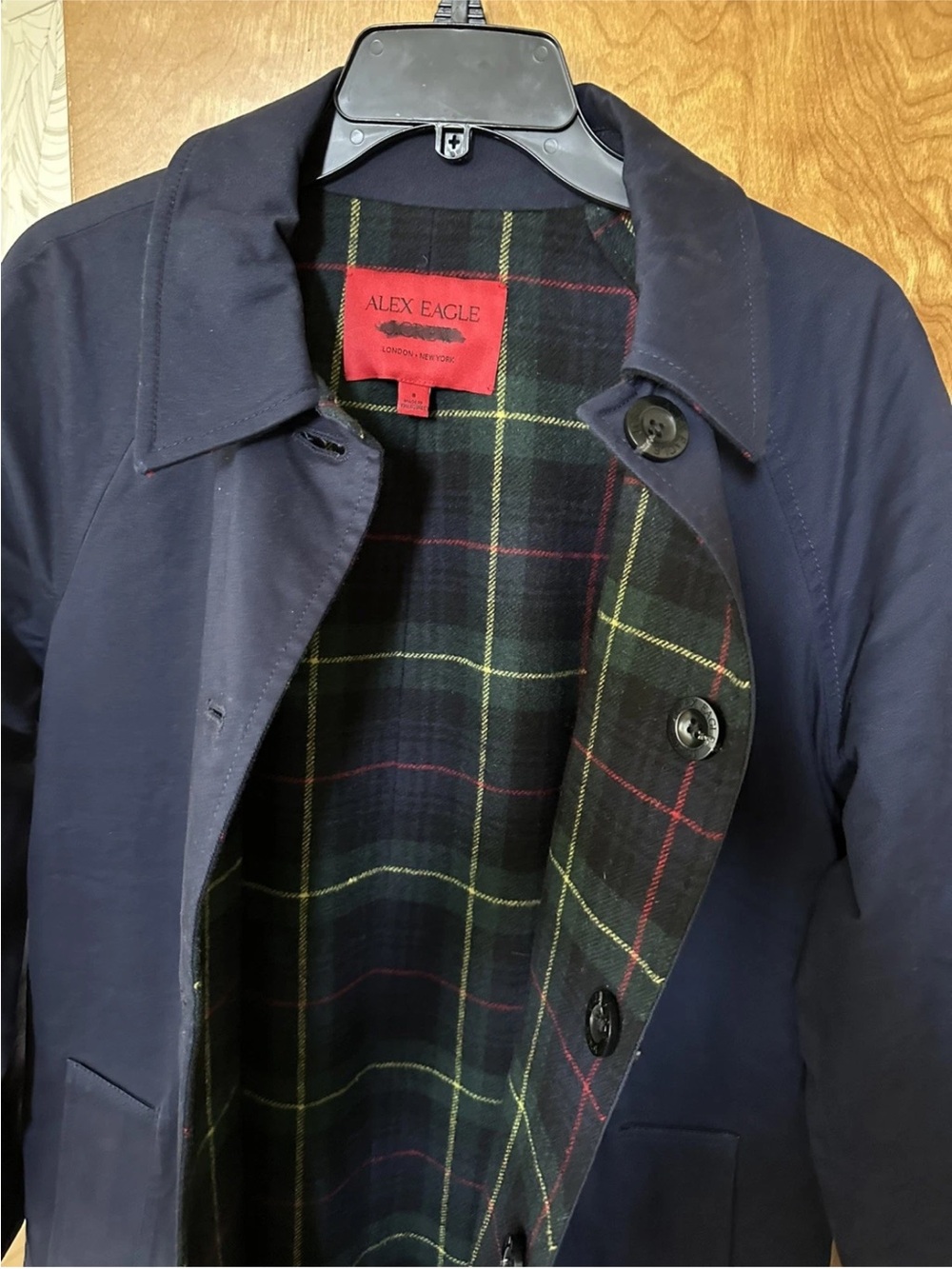 J.Crew X Alex Eagle Reversable Trench Coat